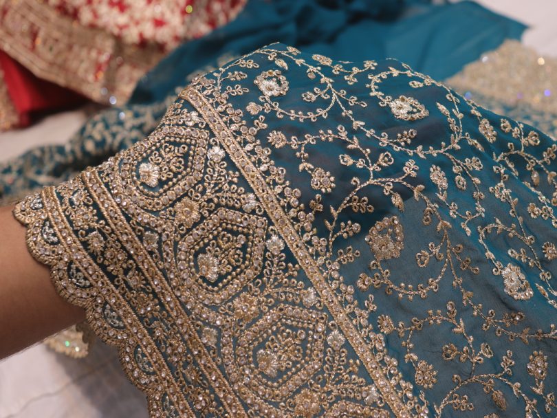 "The Peacock Blue" Vol 2 Premium Designer Saree - Image 5