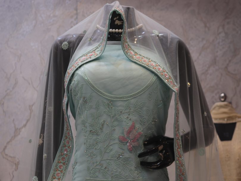 “The Ice Blue” Premium Designer Lehenga