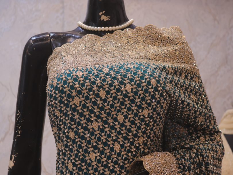"The Peacock Blue" Premium Designer Saree