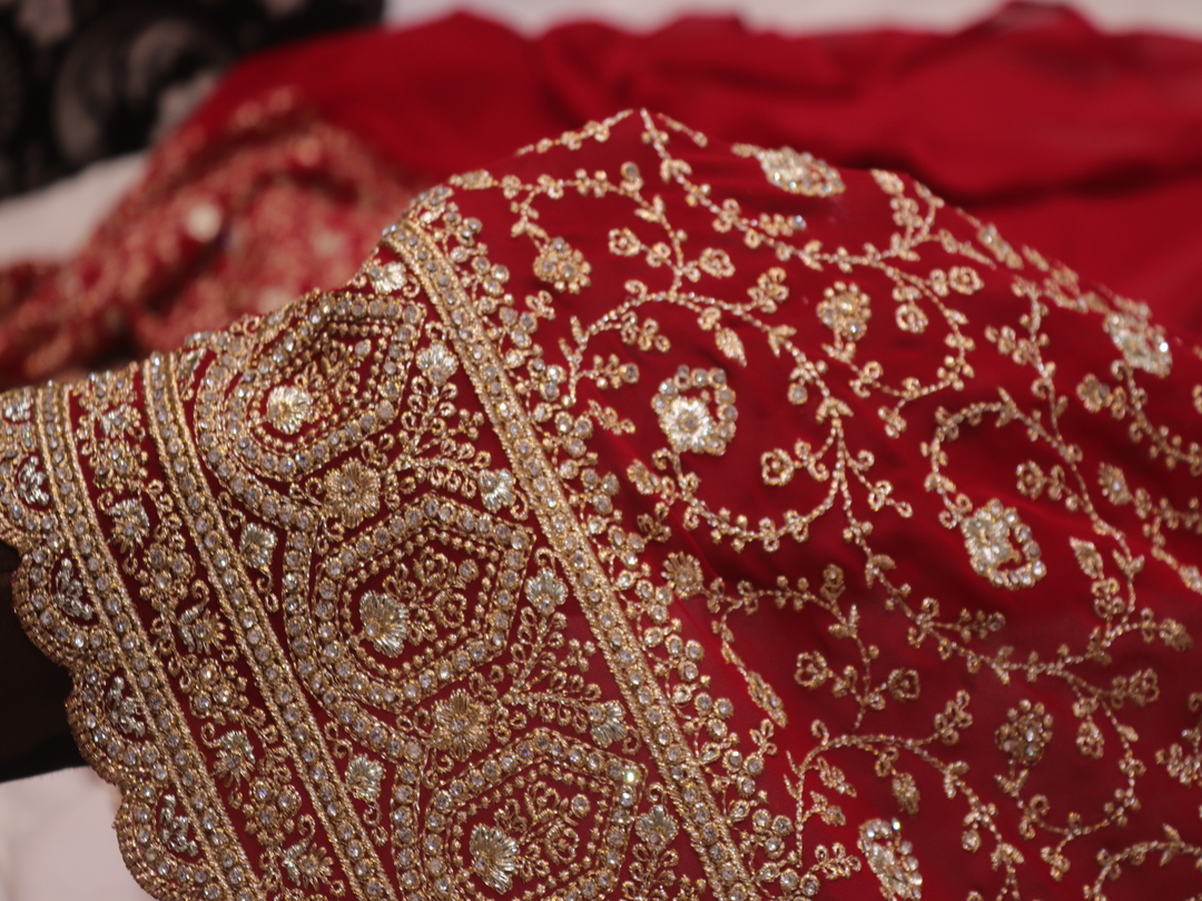 "The Crimson Maroon" Premium Designer Saree - Image 5