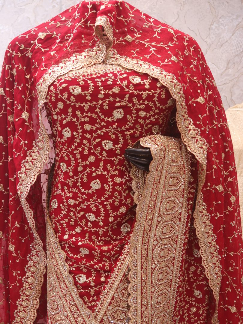 "The Crimson Maroon" Premium Designer Saree - Image 2