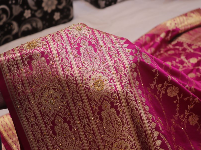 "The Light of Purple" Premium Banarasi Silk Saree - Image 5