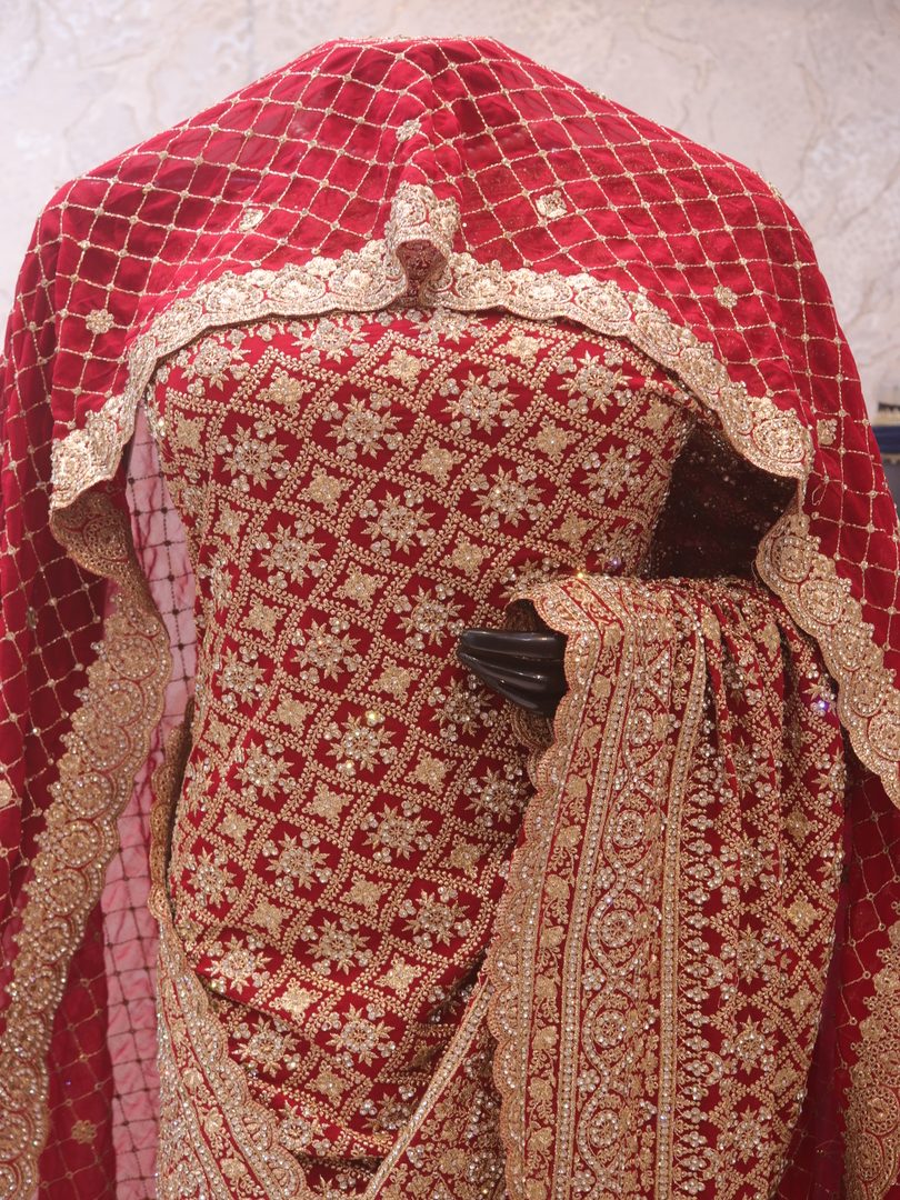 “The Turkish Red” Vol 5 Premium Designer Saree with Dupatta - Image 2