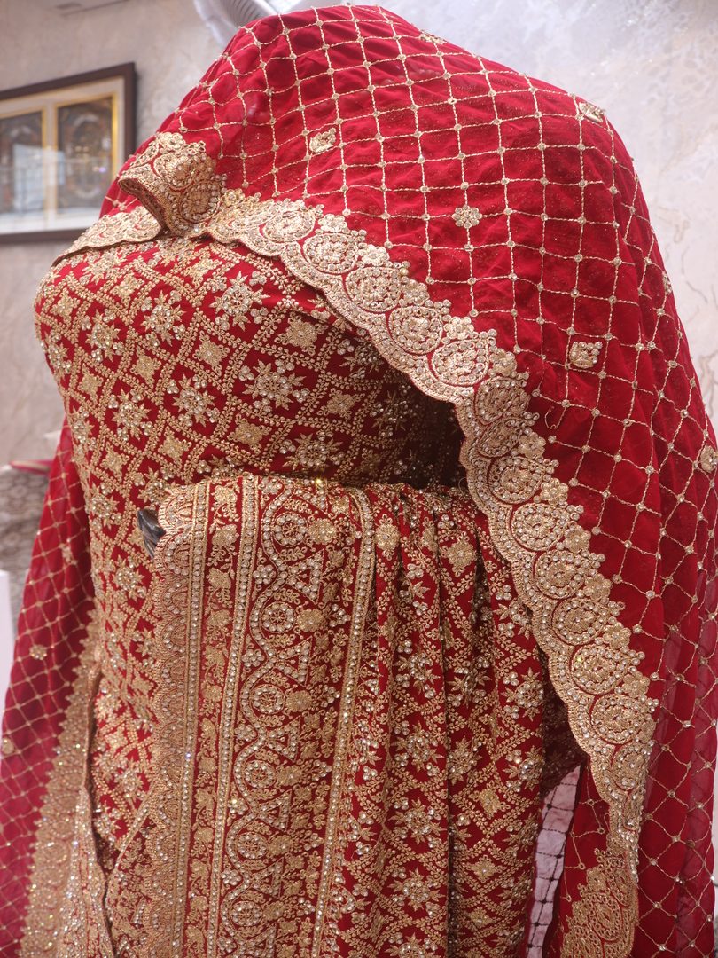 “The Turkish Red” Vol 5 Premium Designer Saree with Dupatta - Image 4