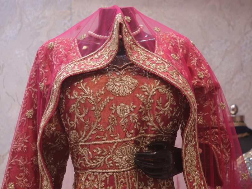 "The Coral Pink" Premium Long Koti Lehenga
