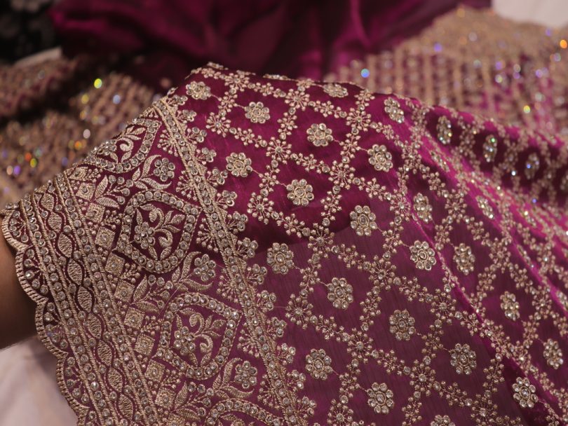 “The Claret Purple” Premium Designer Saree - Image 5