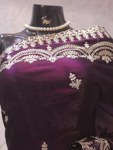 “The Russian Violet” Premium Designer Saree