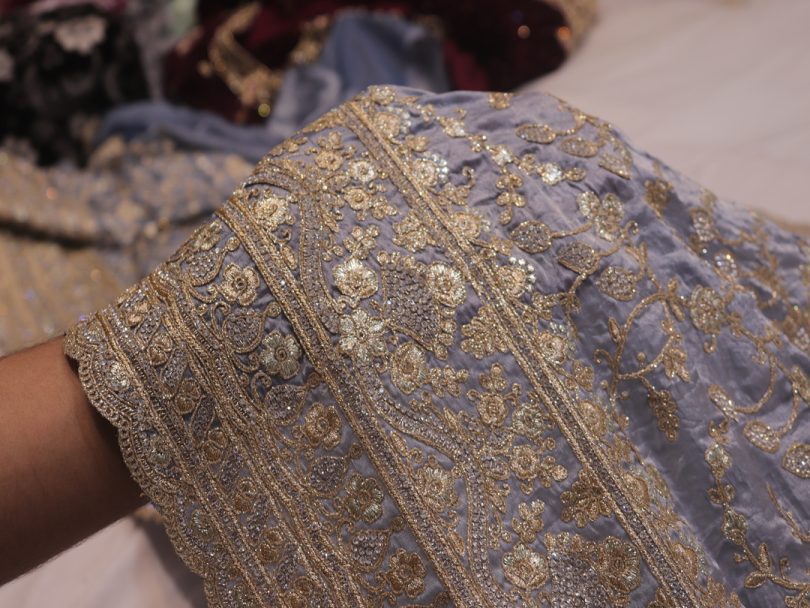 “The Baby Blue Eyes” Premium Designer Saree - Image 5