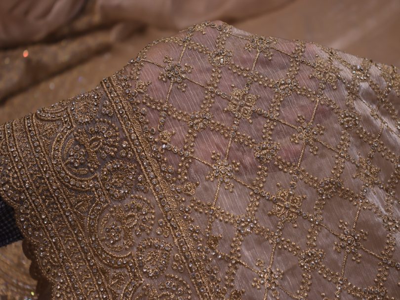 "The Golden Petals" Vol 20 Premium Designer Saree with Veil - Image 5