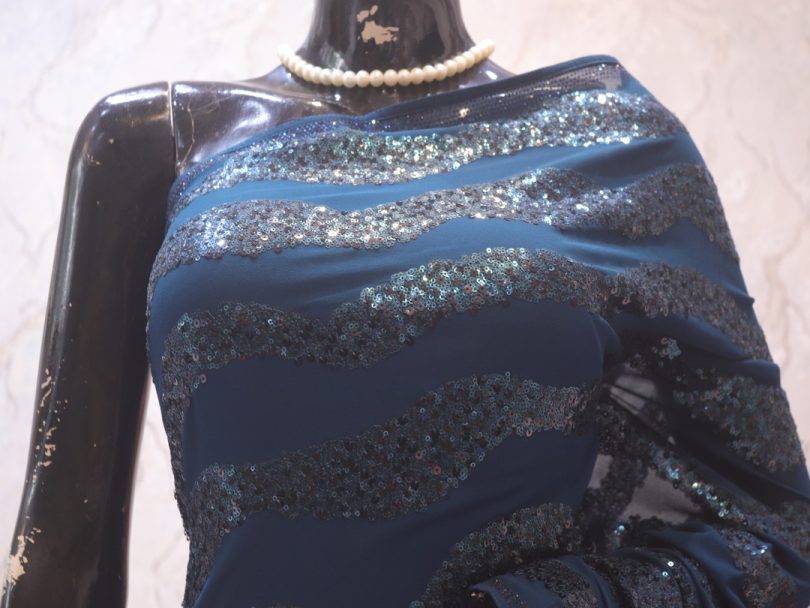 "The Teal Blue" Premium Designer Saree