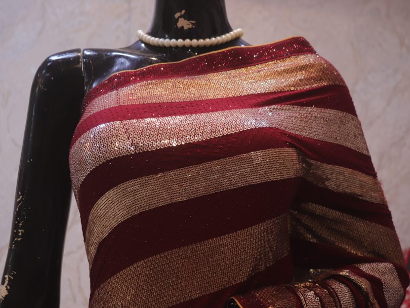 "The Maroon Duet" Premium Designer Saree