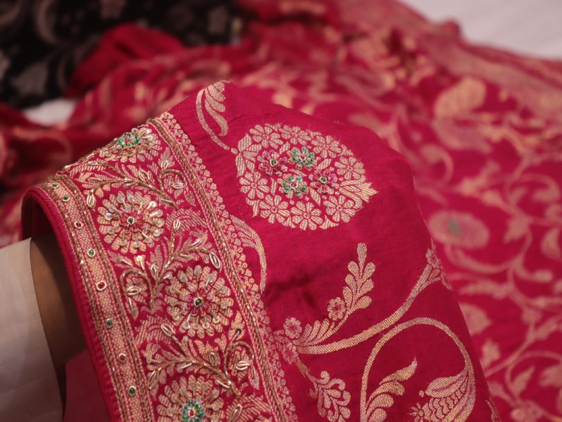 "The French Pink" Premium Banarasi Silk Saree - Image 5