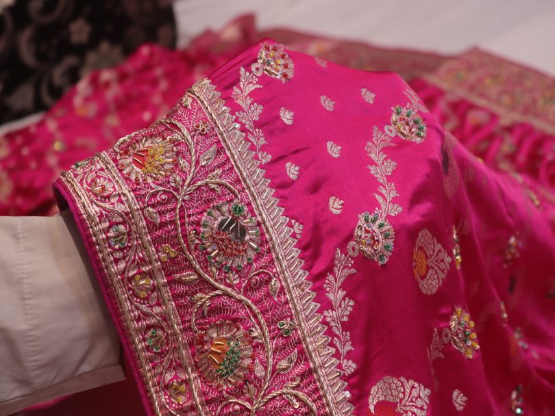"The Rani Pink" Premium Banarasi Silk Saree - Image 5
