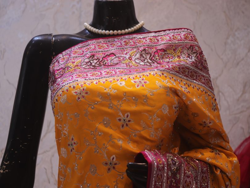 "The Golden Yellow" Premium Banarasi Silk Saree