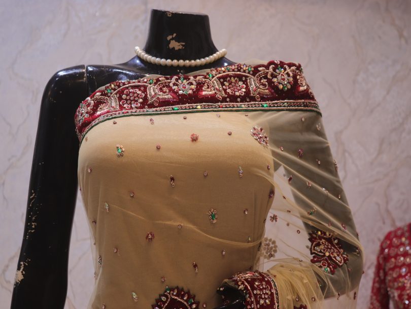 “The Golden Petals” Premium Handcrafted Saree