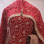 "The Royal Maroon" Premium Designer Saree with Veil