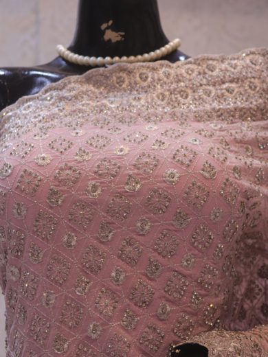 "The Pastel Pink" Premium Designer Saree