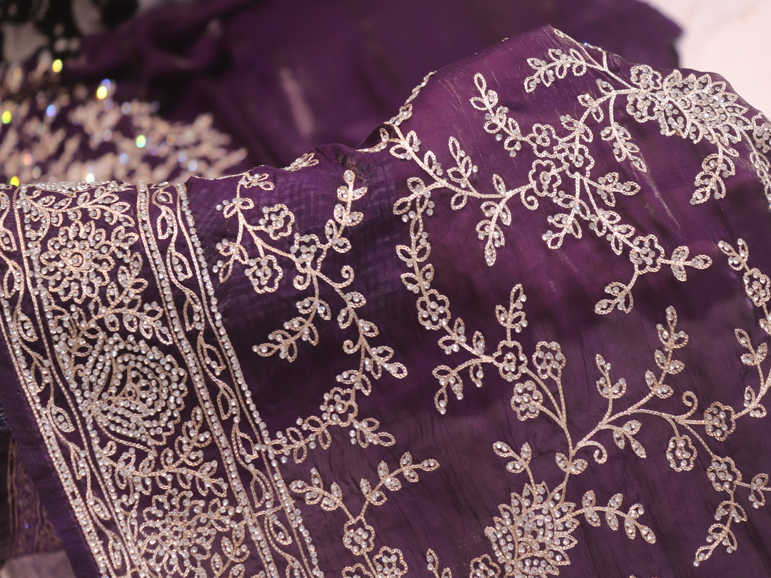 “The Regalia Purple” Premium Designer Saree - Image 5