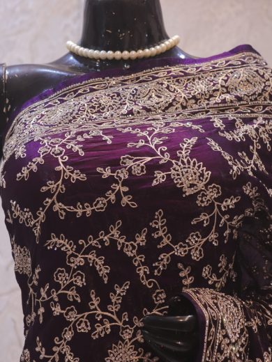 “The Regalia Purple” Premium Designer Saree