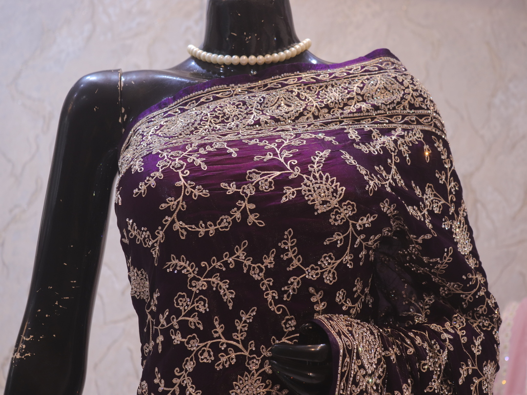 “The Regalia Purple” Premium Designer Saree