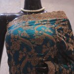 “The Peacock Blue” Premium Designer Saree