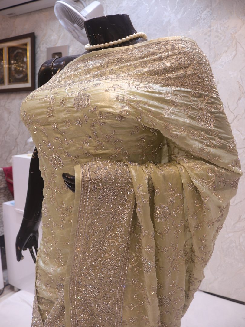 “The Laurel Green” Premium Designer Saree - Image 4