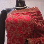 “The Prismatic Red” Premium Designer Saree