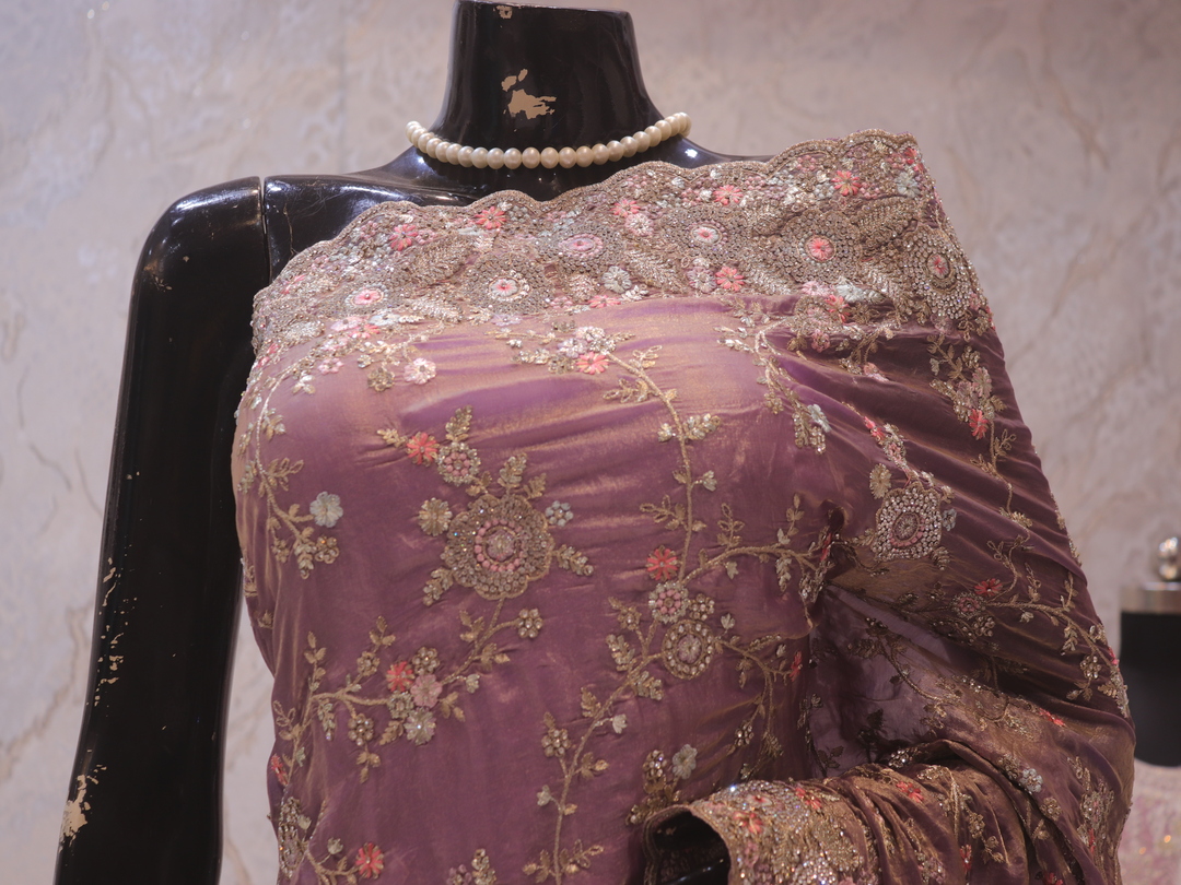 "The Dusty Purple" Premium Designer Saree