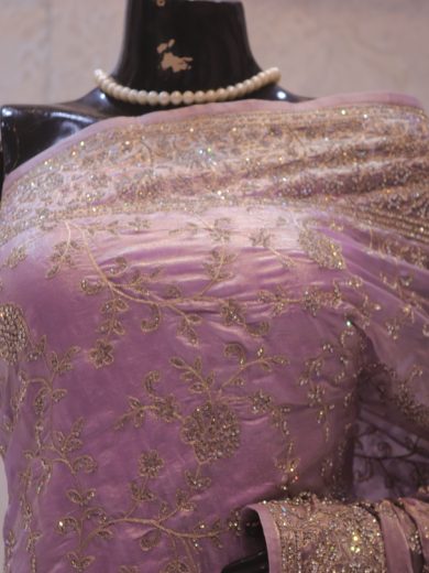 “The Pale Purple” Premium Designer Saree
