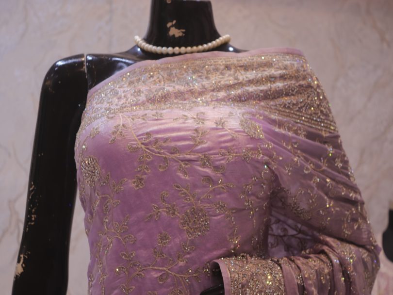 “The Pale Purple” Premium Designer Saree