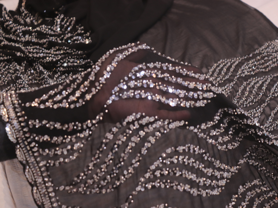 "The True Black" Premium Designer Saree - Image 5