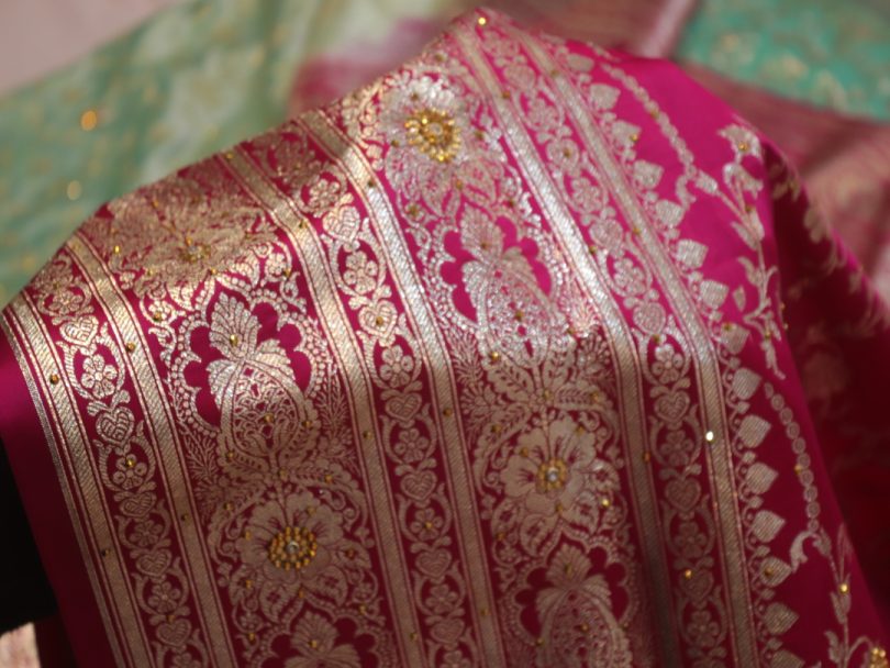 "The Sea Green Duet" Premium Banarasi Silk Saree - Image 5