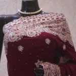 “The Wine Splash” Premium Designer Saree