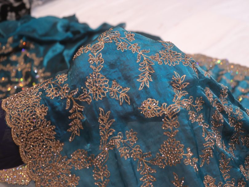 “The Peacock Blue” Premium Designer Saree - Image 5