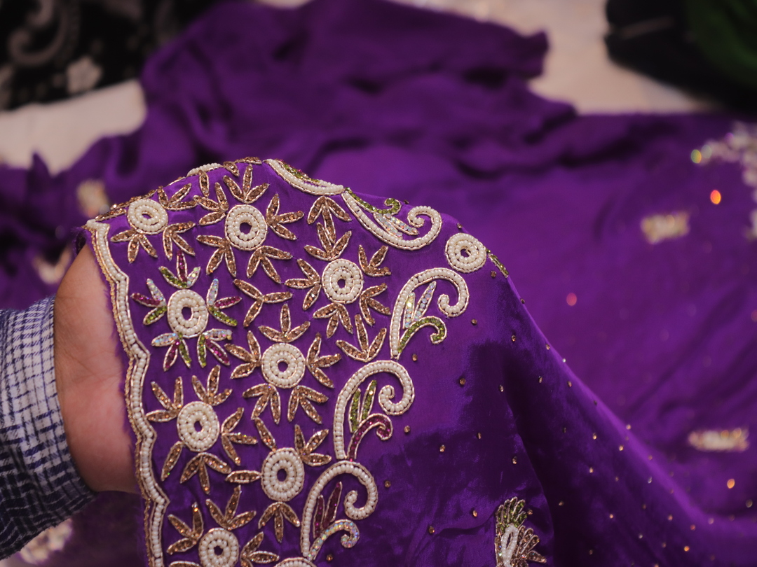 “The Royal Purple” Premium Designer Saree - Image 5