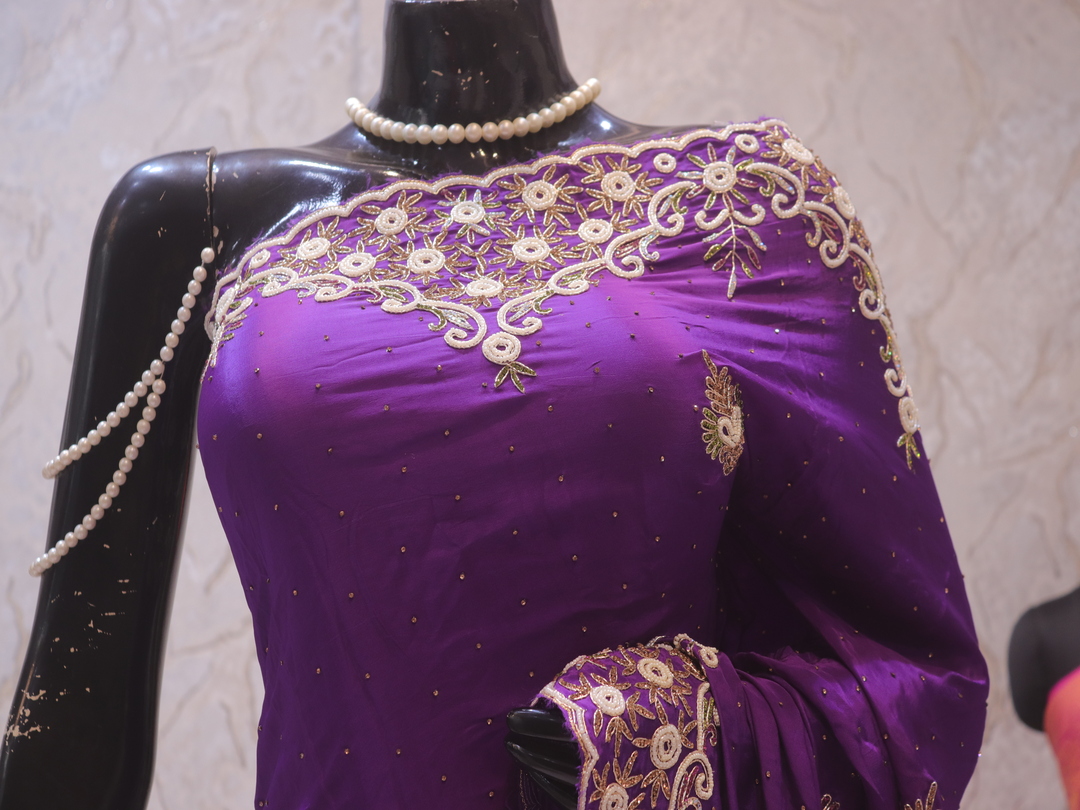 “The Royal Purple” Premium Designer Saree
