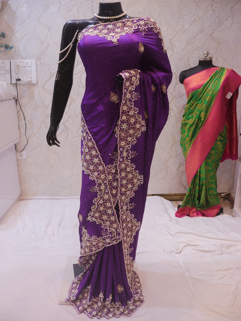 “The Royal Purple” Premium Designer Saree - Image 3