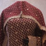 "The Garnet Crystals" Premium Designer Saree with Veil