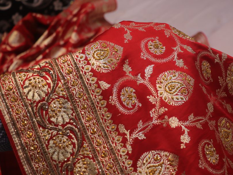 "The Bridal Red" Premium Banarasi Silk Saree - Image 5