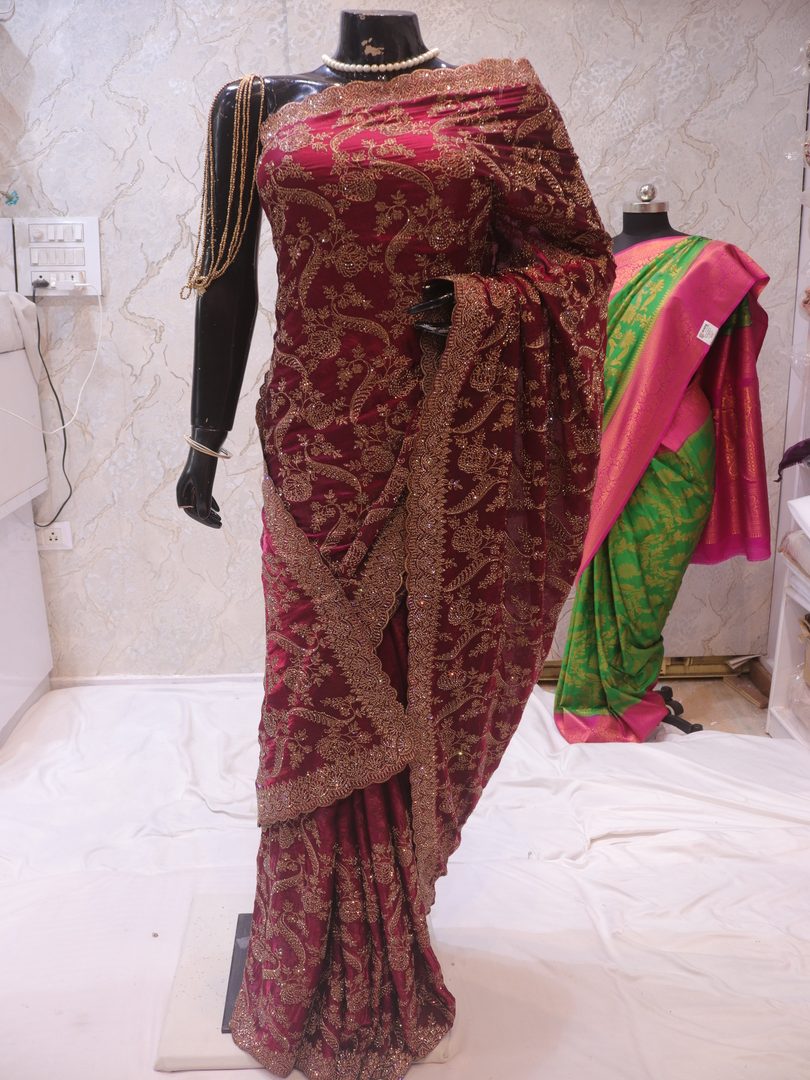 “The Stunning Belladonna” Premium Designer Saree - Image 3