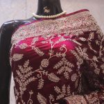 “The Mulberry Crystals” Premium Designer Saree
