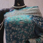 "The Aquamarine Blue" Premium Designer Saree