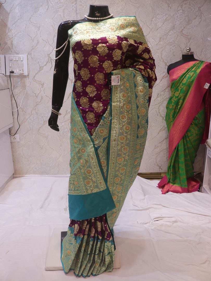 "The English Violet" Premium Banarasi Silk Saree - Image 3