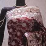 "The Vintage Maroon" Premium Banarasi Silk Saree