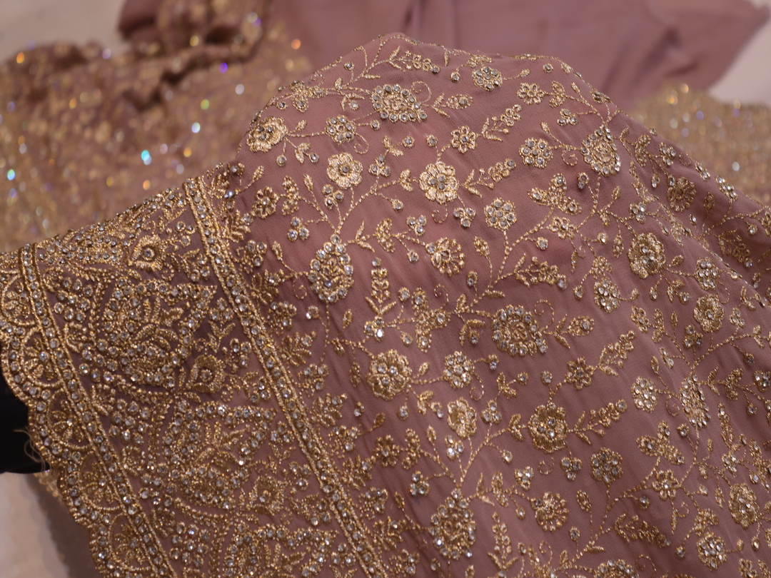 "The Dusty Purple" Vol 4 Premium Designer Saree With Veil - Image 5