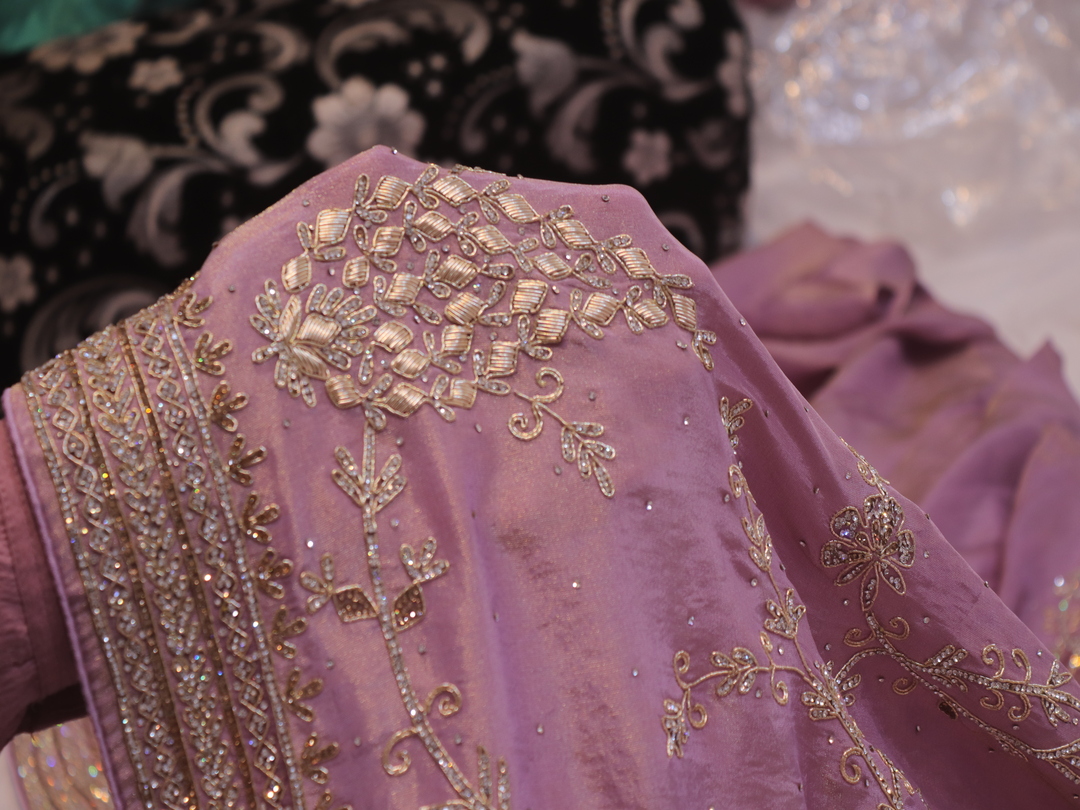 “The Lilac” Premium Handcrafted Saree - Image 5