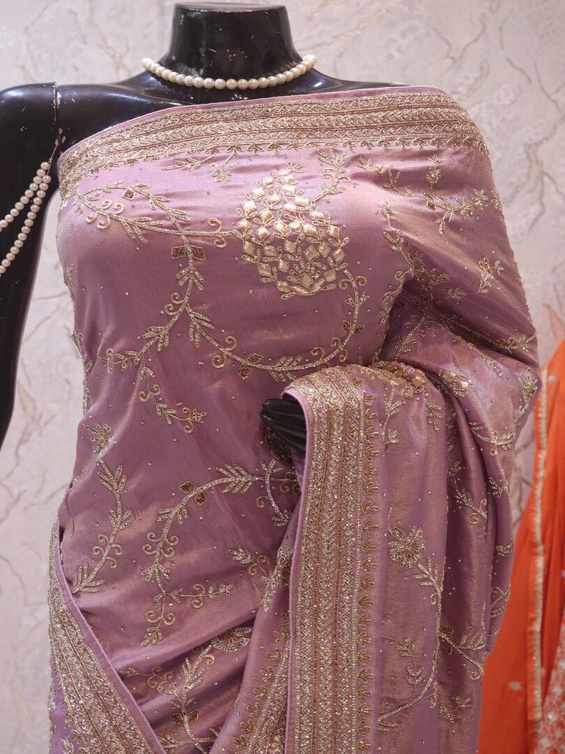 “The Lilac” Premium Handcrafted Saree - Image 2