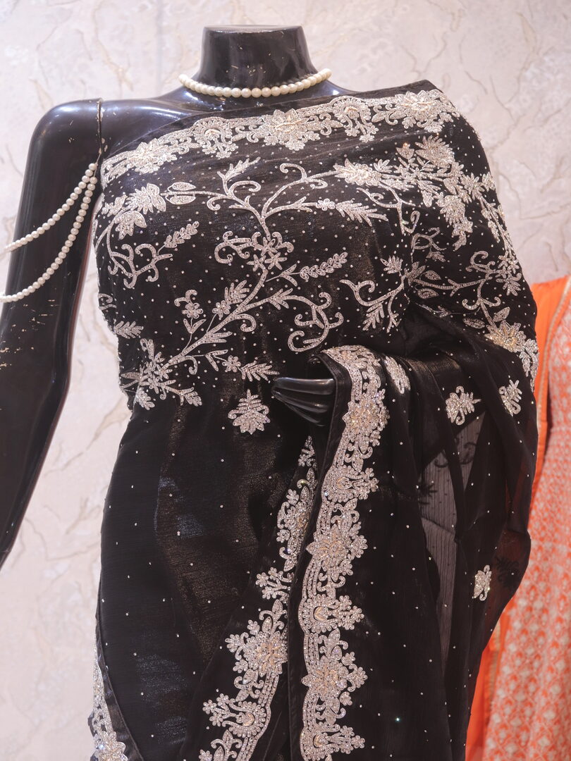 “The Glossy Black” Vol 10 Premium Designer Saree - Image 2
