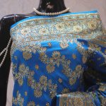 "The Cerulean Blue" Premium Bridal Banarasi Silk Saree