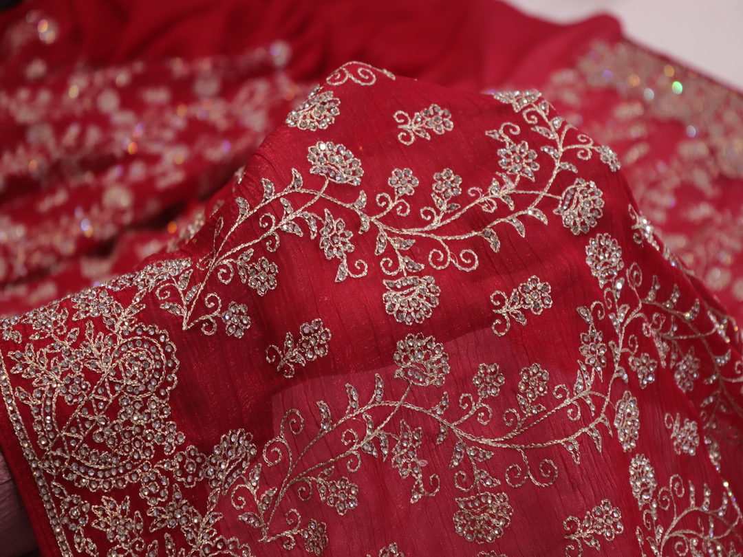“The Ruber Pink” Premium Designer Saree - Image 4